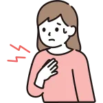 Woman With Chest Pain SVG Icon